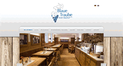 Desktop Screenshot of hotel-blauetraube.de