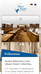 Mobile Screenshot of hotel-blauetraube.de