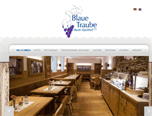 Tablet Screenshot of hotel-blauetraube.de